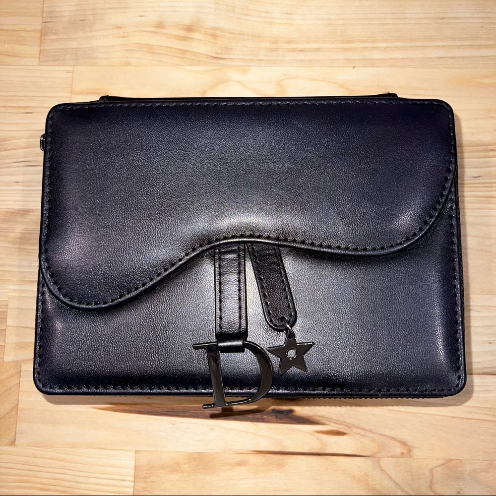 Dior Addict Limited Edition Case Crossbody Bag Dyed Black